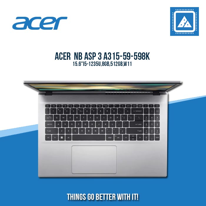 ACER ASPIRE 3 A315-59-598K I5-1235U/8GB/512GB NVME | BEST FOR STUDENTS AND FREELANCERS LAPTOP ACER ASPIRE 3 A315-59-598K I5-1235U/8GB/512GB NVME | BEST FOR STUDENTS AND FREELANCERS LAPTOP